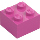 LEGO Medium mørk lyserød Klods 2 x 2 (3003 / 6223)