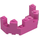 LEGO Rose Moyen Foncé Brique 4 x 8 x 2.3 Turret Haut (6066)