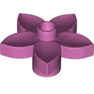 LEGO Medium Dark Pink Duplo Flower with 5 Angular Petals (6510 / 52639)