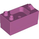 LEGO Medium Dark Pink Duplo Kitchen Sink 2 x 4 x 1.5 (6473)