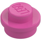 LEGO Rose Moyen Foncé assiette 1 x 1 Rond (6141 / 30057)