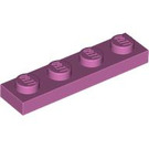 LEGO Medium Dark Pink Plate 1 x 4 (3710)