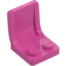 LEGO Mittleres dunkles Rosa Sitz 2 x 2 ohne Anguss im Sitz (4079)