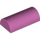 LEGO Medium Dark Pink Slope 2 x 4 Curved without Groove (6192 / 30337)