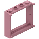 LEGO Medium Dark Pink Window Frame 1 x 4 x 3 with Shutter Tabs (3853)
