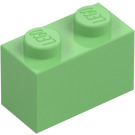 LEGO Středně zelená Kostka 1 x 2 se spodní trubičkou (3004 / 93792)