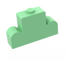 LEGO Medium Green Brick 1 x 4 x 2 with Centre Stud Top (4088)