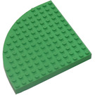 LEGO Vert moyen Brique 12 x 12 Rond Coin  sans Top Pegs (6162 / 42484)