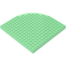 LEGO Mittelgrün Backstein 16 x 16 Runden Ecke (33230)