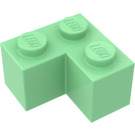 LEGO Medium Green Brick 2 x 2 Corner (2357)