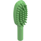 LEGO Medium Green Hairbrush with Short Handle (10mm) (3852)