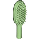 LEGO Medium Groen Hairbrush met kort handvat (10 mm) (3852)