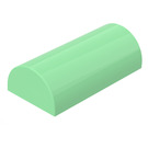 LEGO Medium Green Slope 2 x 4 Curved without Groove (6192 / 30337)