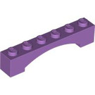 LEGO Medium lavendel Boog 1 x 6 Verhoogde boog (92950)