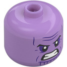 LEGO Mittlerer Lavendel Groß Kopf mit Thanos Angry Gesicht (79435 / 104722)