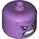 LEGO Medium Lavender Big Head with Thanos Very Angry Face (104722)