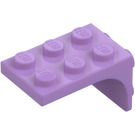 LEGO Tumma laventeli Uloke 3 x 2 jossa Levy 2 x 2 Downwards (69906)