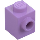 LEGO Medium lavendel Steen 1 x 1 met Nop aan Eén Kant (87087)