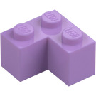 LEGO Středně levandulová Kostka 2 x 2 Roh (2357)