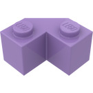 LEGO Lavande moyenne Brique 2 x 2 Facet (87620)