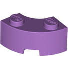 LEGO Medium lavendel Steen 2 x 2 Ronde Hoek met Stud Notch en versterkte onderkant (85080)