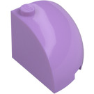 LEGO Medium Lavender Brick 3 x 3 x 2 Round Quarter (88293)