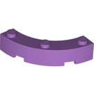 LEGO Medium Lavender Brick 4 x 4 Round Corner (Wide with 3 Studs) (48092 / 72140)