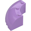 LEGO Medium Lavender Brick 6 x 6 x 2 Round Corner (87559)