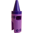 LEGO Medium Lavender Crayon Costume with Dark Purple Top and Flowers (49386)