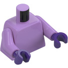 LEGO Mittlerer Lavendel Crayon Mädchen Minifigur Torso (973 / 76382)