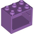 LEGO Medium lavendel Kast 2 x 3 x 2 met verzonken noppen (92410)