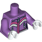 LEGO Mittlerer Lavendel Downhill Skier Torso (973 / 88585)
