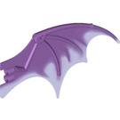 LEGO Medium Lavender Dragon Wing 19 x 11 with Transparent Purple Trailing Edge (51342)