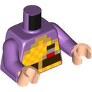 LEGO Mittlerer Lavendel Ende Warrior Minifig Torso (973 / 76382)