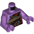 LEGO Medium lavendel Gleck Minifigur Overkropp (973 / 76382)