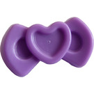 LEGO Medium Lavender Hair Bow with Heart Design (92355)