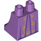 LEGO Mittlerer Lavendel Minifigure Skirt mit Rapunzel Gelb Blumen (36036 / 104023)