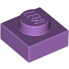 LEGO Medium Lavender Plate 1 x 1 (3024)