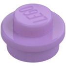 LEGO Medium lavendel Plaat 1 x 1 Rond (6141 / 30057)