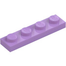 LEGO Středně levandulová Deska 1 x 4 (3710)