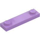 LEGO Medium lavendel Plade 1 x 4 med To knops uden rille (92593)