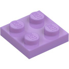 LEGO Medium Lavender Plate 2 x 2 (3022 / 94148)