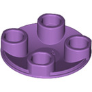 LEGO Mittlerer Lavendel Platte 2 x 2 Runden mit Gerundet Unterseite (2654 / 28558)