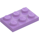 LEGO Středně levandulová Deska 2 x 3 (3021)