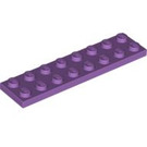 LEGO Medium Lavender Plate 2 x 8 (3034)