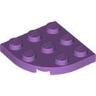 LEGO Medium lavendel Plaat 3 x 3 Ronde Hoek (30357)