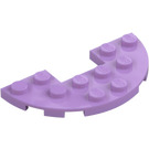 LEGO Medium Lavender Plate 3 x 6 Round Half Circle with Cutout (18646)