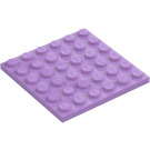 LEGO Medium Lavender Plate 6 x 6 (3958)