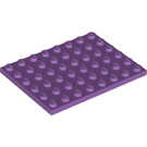 LEGO Medium lavendel Plaat 6 x 8 (3036)