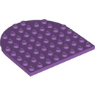 LEGO Medium Lavender Plate 8 x 8 Round Half Circle (41948)